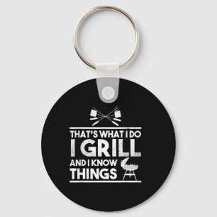 BBQ-Fleischliebhaber Das ist es, was ich tue, ich  Schlüsselanhänger