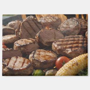 BBQ-gegrilltes Steak Magnet