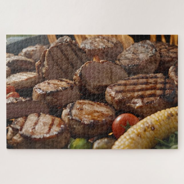 BBQ-gegrilltes Steak Puzzle (Horizontal)