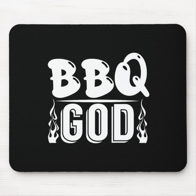 Bbq-Gott Grill Barbecue-Enthusiast Mousepad (Vorne)