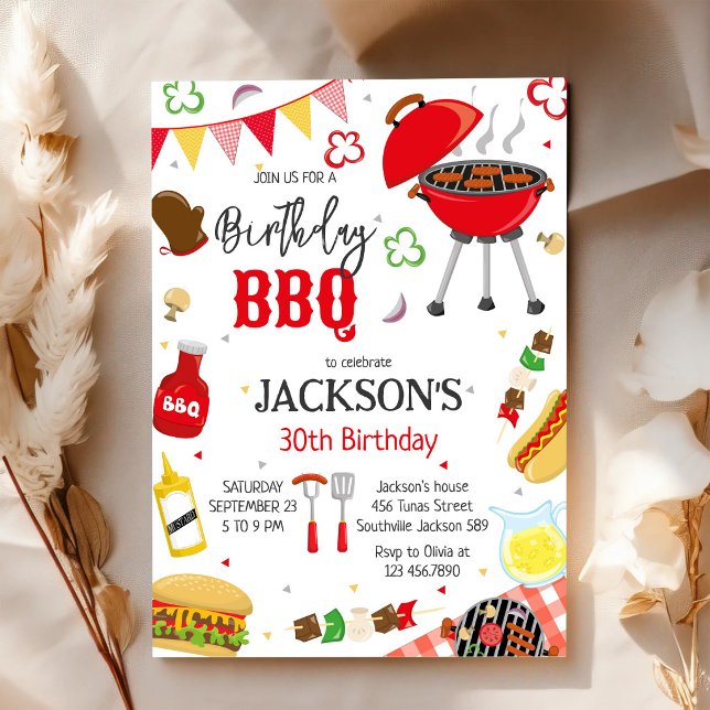 BBQ Grill Garten Geburtstagsfeier Einladung (Von Creator hochgeladen)