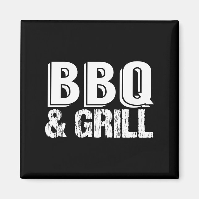 BBQ-Grill-Koch-Enthusiast Sommer Magnet (Vorne)
