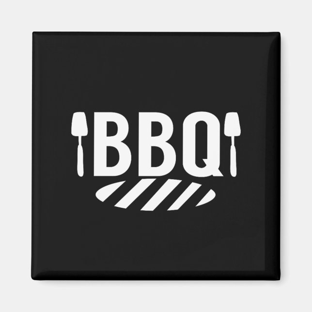 BBQ-Grill Sommer Grillfest Barbecue Magnet (Vorne)