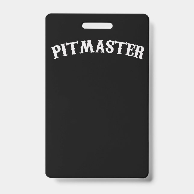 BBQ | GRILLEN Pitmaster Koch Vater Fars Day Ausweis (Vorderseite)