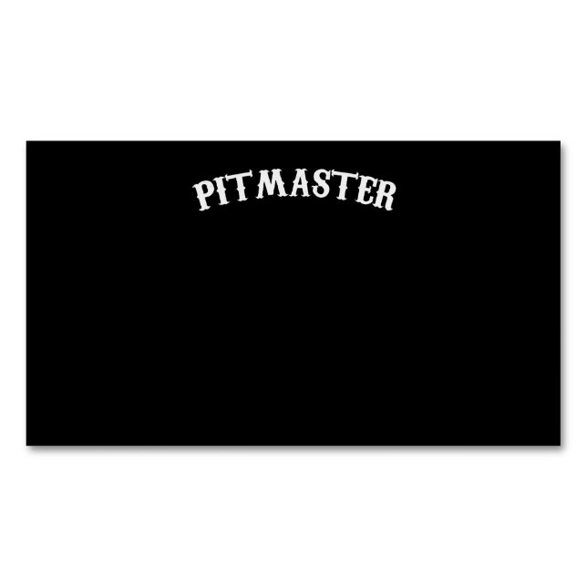 BBQ | GRILLEN Pitmaster Koch Vater Fars Day Magnetische Visitenkarte (Vorderseite)