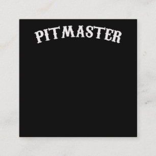 BBQ   GRILLEN Pitmaster Koch Vater Fars Day Quadratische Visitenkarte
