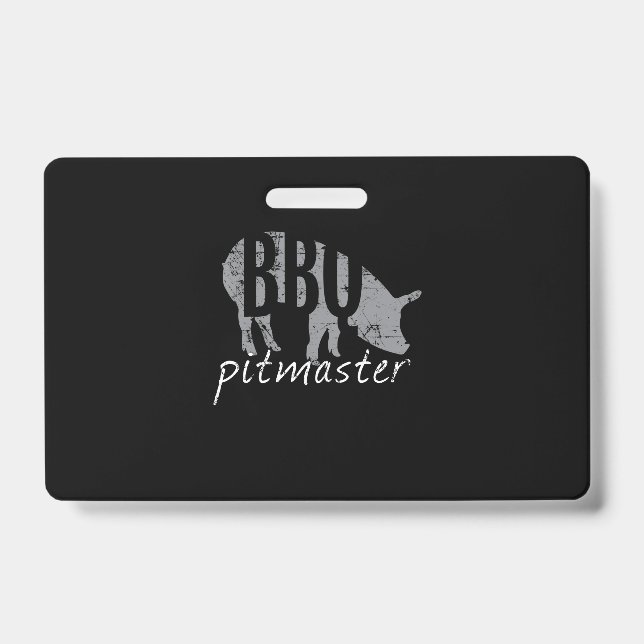 BBQ | GRILLEN Pitmaster Pig Grill Fans Day Ausweis (Vorderseite)