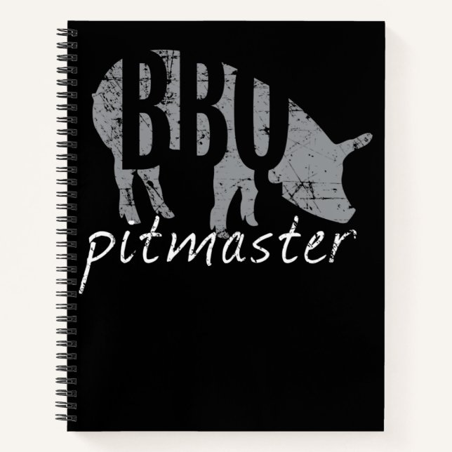 BBQ | GRILLEN Pitmaster Pig Grill Fans Day Notizbuch (Vorderseite)