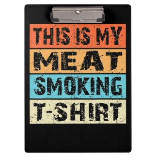 BBQ | GRILLEN Raucher Das ist mein Geschenk zum Ra Klemmbrett