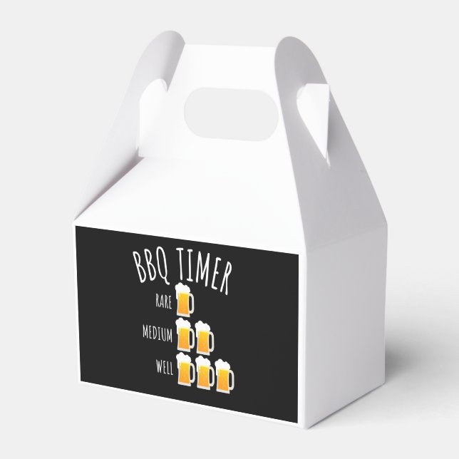 BBQ | GRILLEN Timer Beer Drink Funny Grilling Geschenkschachtel (Vorderseite)