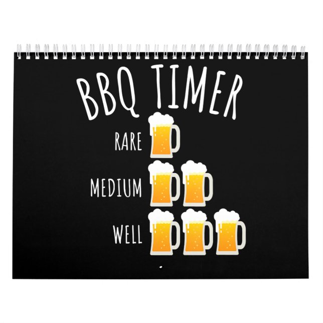 BBQ | GRILLEN Timer Beer Drink Funny Grilling Kalender (Titelbild)