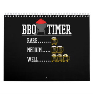 BBQ GRILLEN Timer Funny Beer Steak Grill Grill Kalender