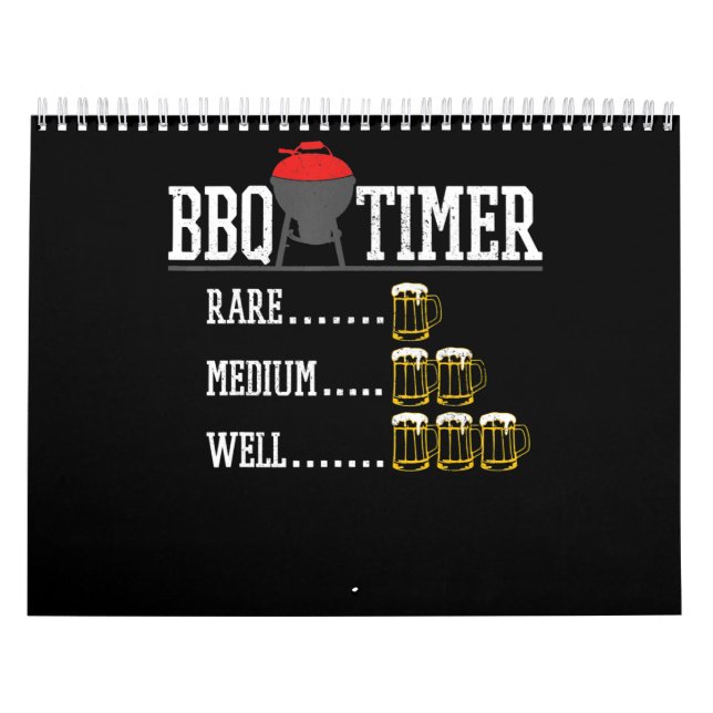 BBQ | GRILLEN Timer Funny Beer Steak Grill Grill Kalender (Titelbild)