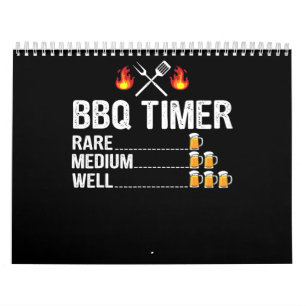 BBQ   GRILLEN Timer trinkt Grillbär Kalender