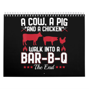 BBQ   GRILLEN Vater Joh einer Kuh ein Schwein und  Kalender