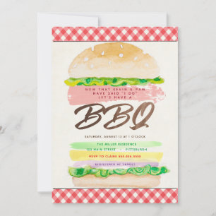 BBQ-Hochzeitsempfang Einladung