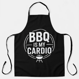 BBQ Is My Cardio Funny Dad Grill Quote Schürze