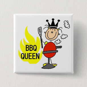 BBQ-Königin Button