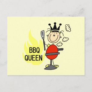 BBQ-Königin Postkarte