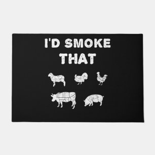 BBQ-Liebhaber ID Smoke That Chef Smoker BBQ-Gesc Fußmatte