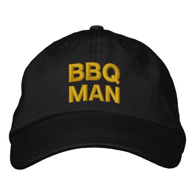 BBQ-MAN-Kappe Bestickte Kappe (Vorderseite)