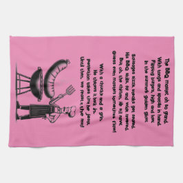 BBQ Master’s Humorous Poem Geschirrtuch