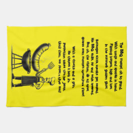 BBQ Master’s Humorous Poem Geschirrtuch