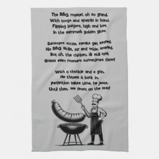BBQ Master’s Humorous Poem Geschirrtuch