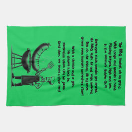 BBQ Master’s Humorous Poem Geschirrtuch