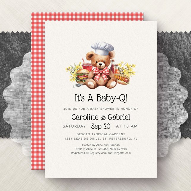 BBQ-Paar-Baby- Shower Einladung (Von Creator hochgeladen)