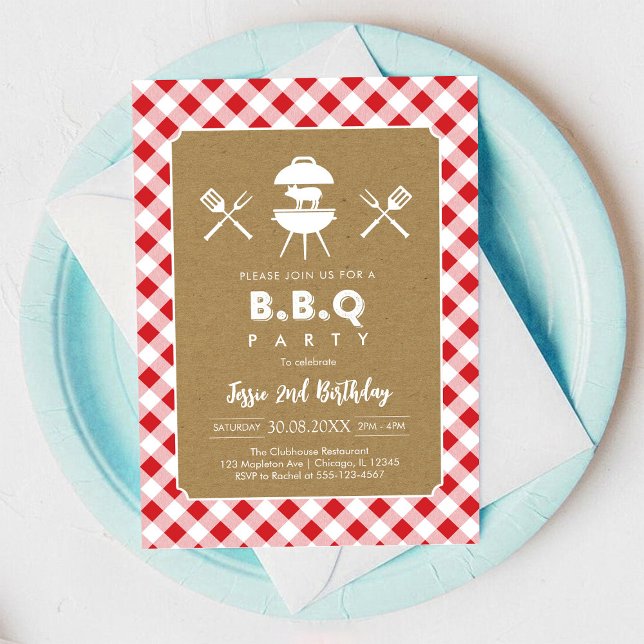 BBQ-Party-Geburtstagseinladung Einladung (Von Creator hochgeladen)
