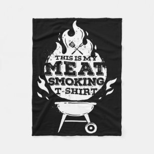 BBQ-Räuchergerät Vintage Dies ist mein Fleischräuc Fleecedecke
