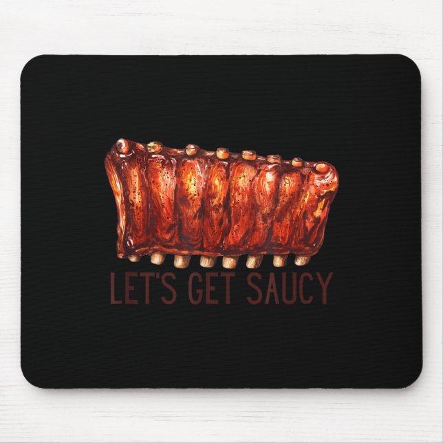 Bbq-Rippchen, lass uns sauer werden Pit-Master-Koc Mousepad (Vorne)