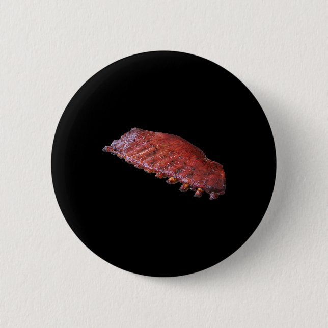 BBQ-Rippchen-Rücken Button (Vorderseite)