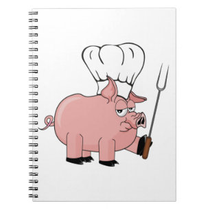 BBQ-Schwein Notizblock