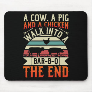 BBQ-Sommer-Grillen-Rind-Schwein-Huhn für Männer Gr Mousepad