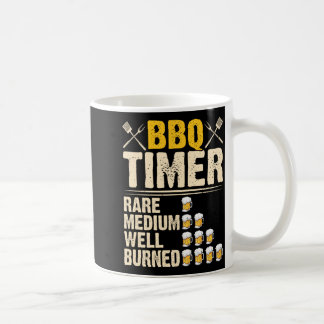 BBQ-Timer Selten Mittel Gut Verbrannt Lustiges Bie Kaffeetasse