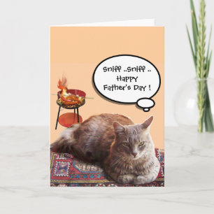 BBQ UND VATERTAG KATZE KARTE