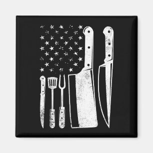 Bbq-USA-Flagge patriotisch 4. Juli Master Chef Magnet
