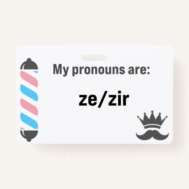 BBS Pronouns Zi/Zir Ausweis (Vorderseite)