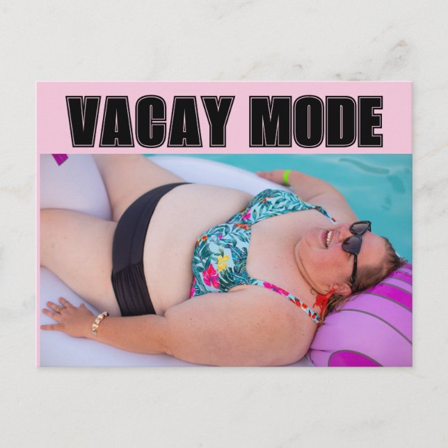 BBW BEACH GROSSES BADEN SCHÖNHEIT VACAY MODUS Post Postkarte (Vorderseite)