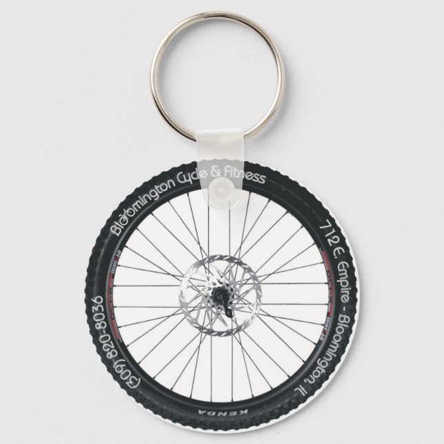 BC&F Bike Tire Schlüsselkette Schlüsselanhänger (Vorderseite)