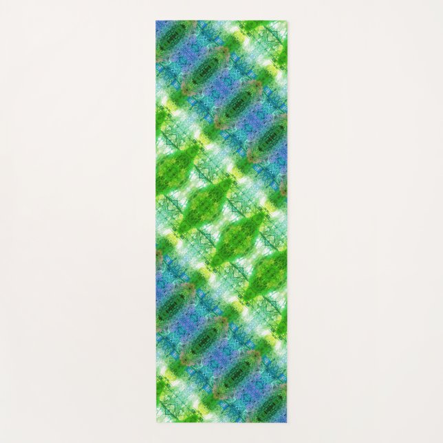 BC Fall Trees x GL Ikat 2 Yogamatte (Vorderseite)