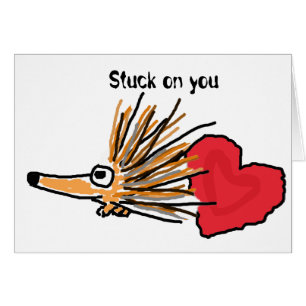 BC- fest auf Ihnen Stachelschwein-Karte