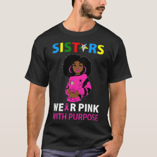BC OES Sisters Wear Pink Eastern Star Brustkance T-Shirt