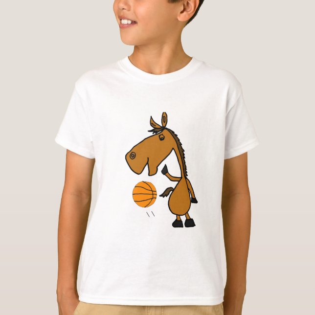 BC- Pferd, das Basketball-Shirt spielt T-Shirt (Vorderseite)