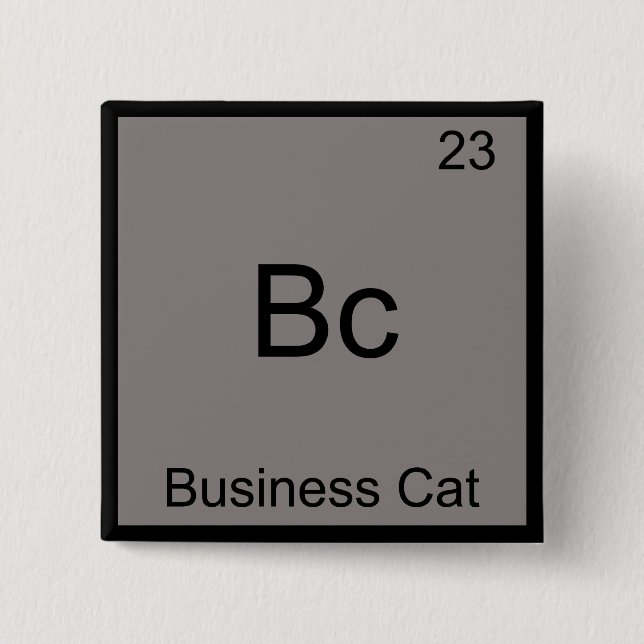 Bc - Symbol für das Geschäftsfeld Funny Chemistry  Button (Vorderseite)