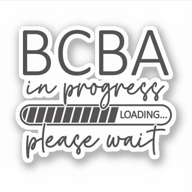 BCBA-Analyst für zukünftiges Verhalten im Gange Aufkleber (Vorderseite)