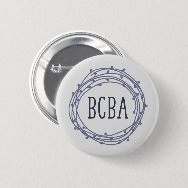 BCBA, Verhaltensanalyst, BCBA Button (Vorne & Hinten)
