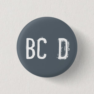 "BCD" Alphabet Collectible (#4) Button